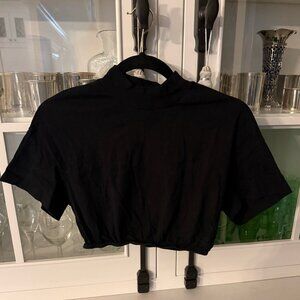 Alo Cropped Short Sleeve Top | Size XS